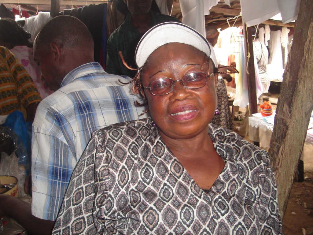 Cathérine Makongo, chef de marché Great Soppo de Buea. Photo: Mathias Mouendé Ngamo