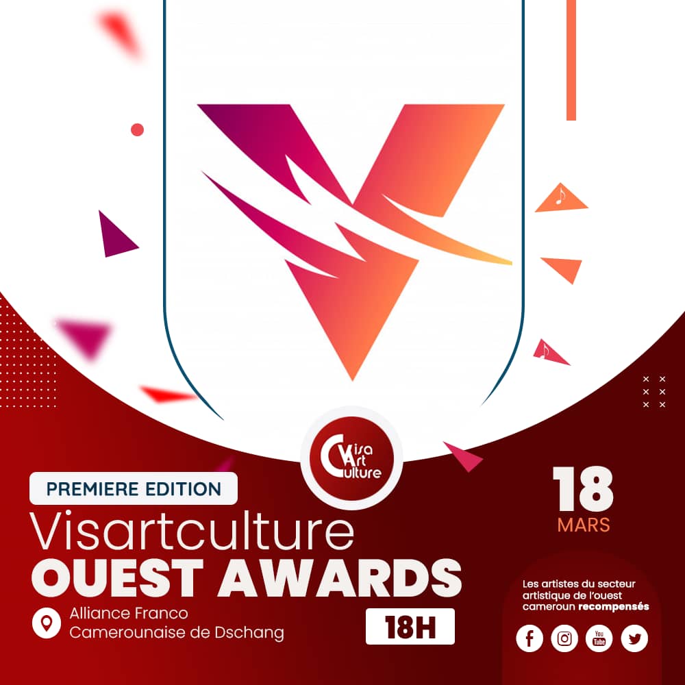 L'affiche annonçant la première édition des Visartculture Ouest Awards à Dschang