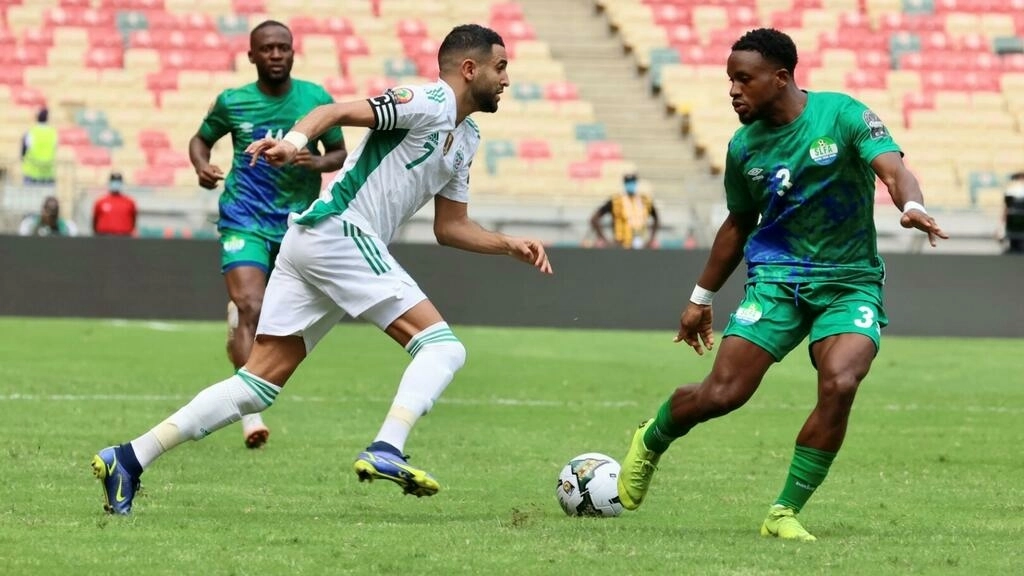 une phase du match Sierra Leone-Algérie