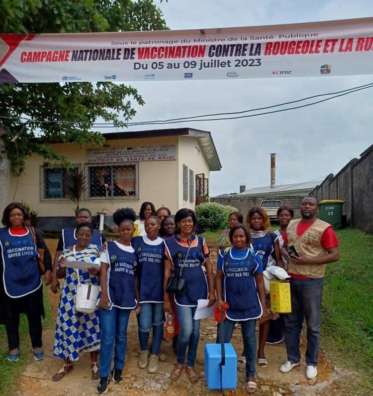 Des équipes mobilisées pour la campagne de vaccination contre la rougeole à Kribi. Photo @PatrickNgou