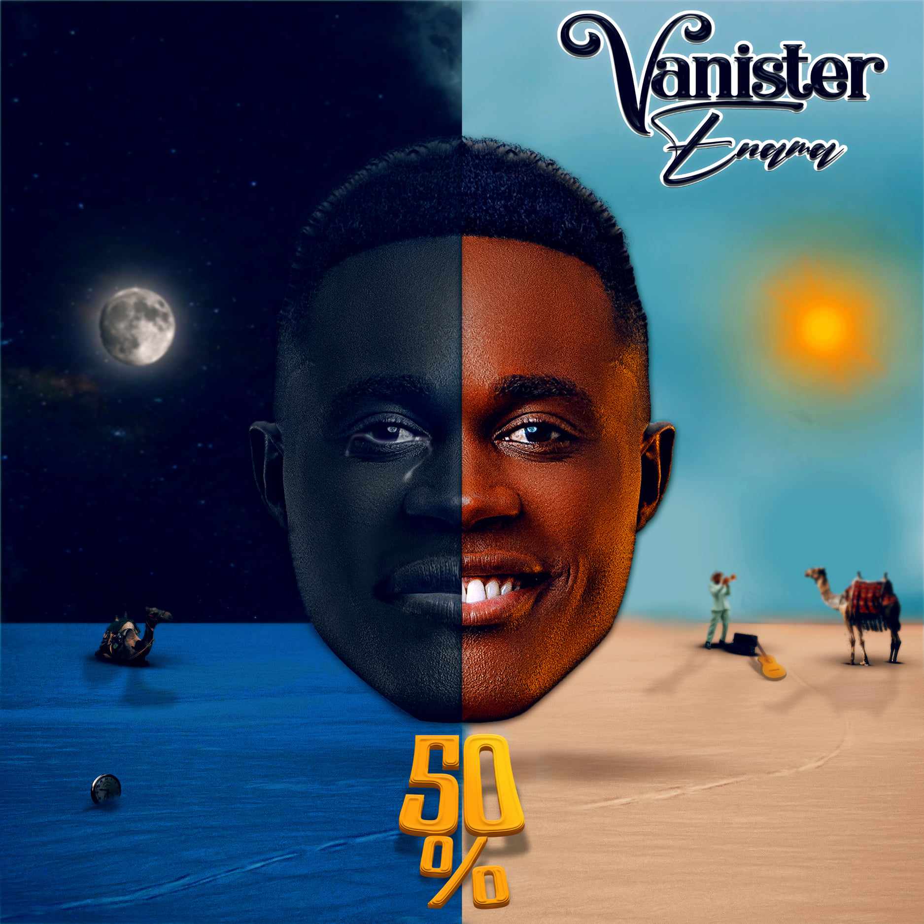 Pochette de l'album 50% de l'artiste Vanister Enama