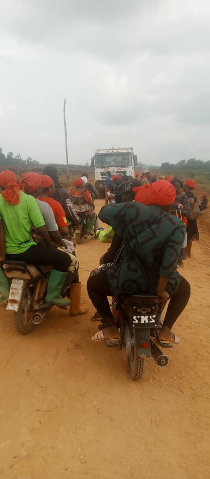 Afrise manifeste sur le site de la Socapalm à Edéa