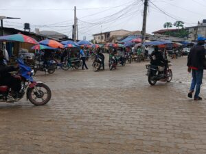 Une vue du carrefour de l’hôpital de district de Banguè à Douala.